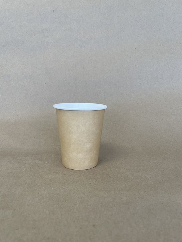 8oz. Kraft Plain Single Wall Hot Cup BPI