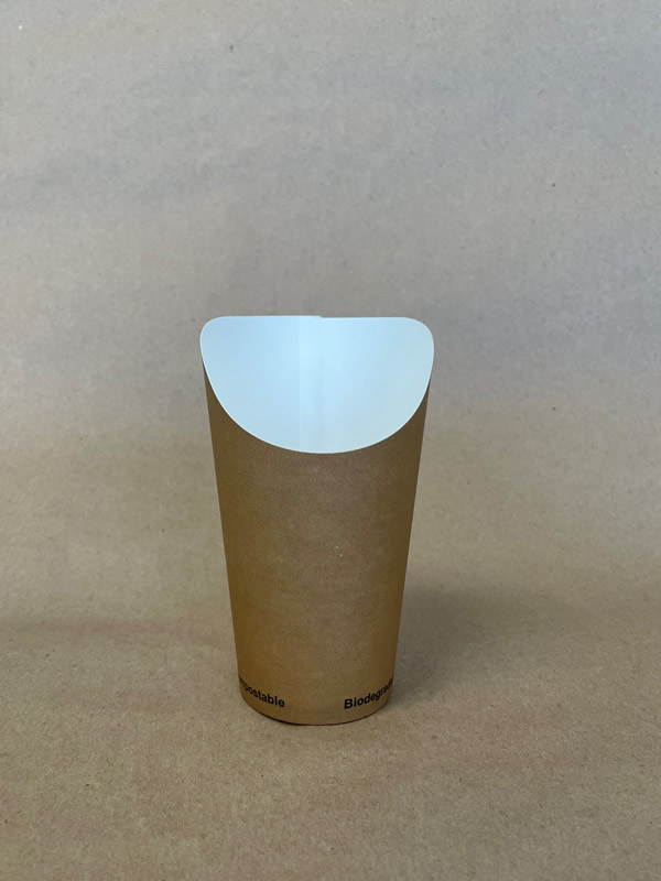 16oz. Kraft Chip Cup PLA Lined BPI