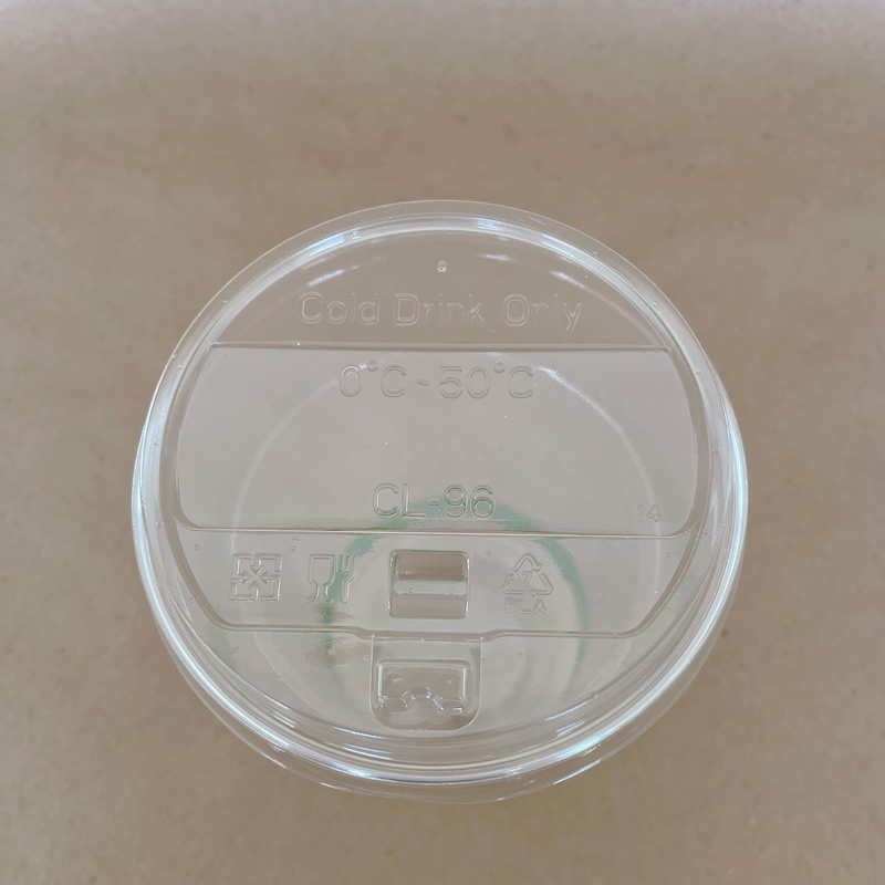 96mm PLA Sip Tab Travel Cold Cup Lid BPI